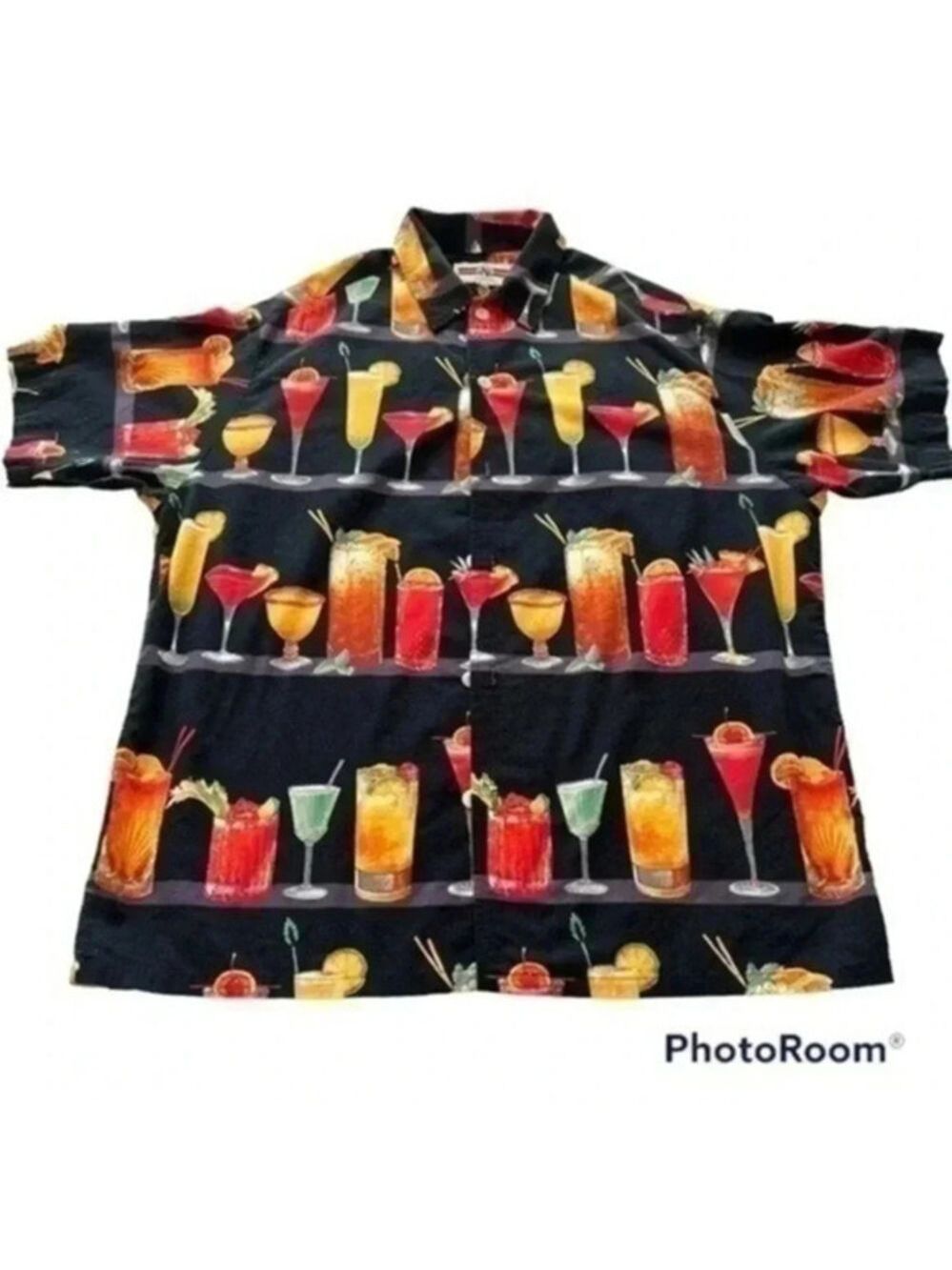 Spot Original Mens Cocktails Liquor Hawaiian Shirt size Large